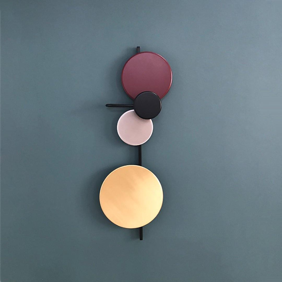 Lustra Wall Lamp Magnetic Discs Artistic