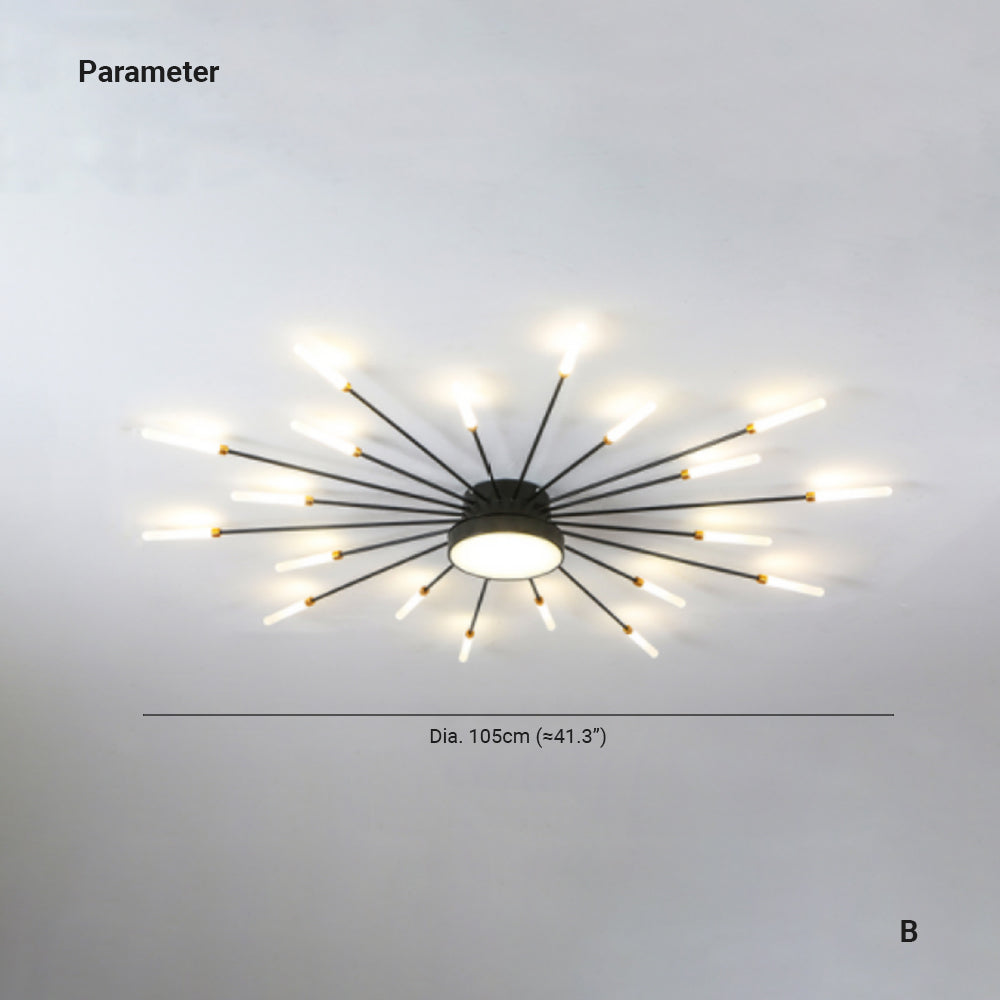 Arisha Modern Home Decoration Fireworks LED Ceiling Light - image 9