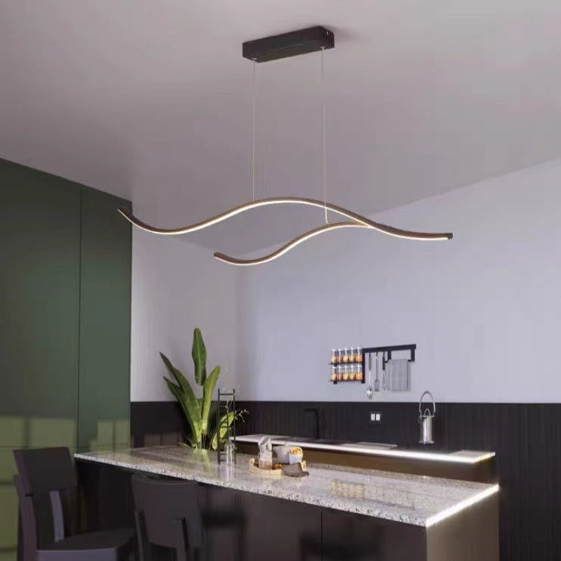 Arisha Curved Linear Pendant Light