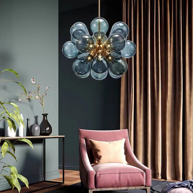 Valentina Glass Bubble Pendant Light for Kitchen Island