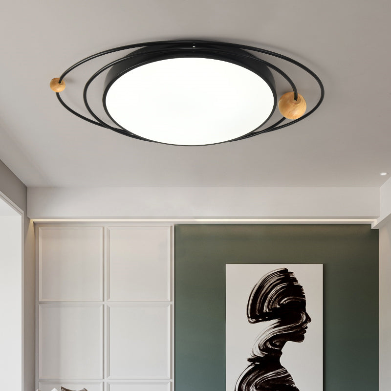Arisha Modern Ceiling Light LED Wood Living Room