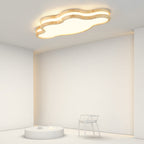 Arisha Moon/Cloud/Star Shape Flush Mount Ceiling Light, Wood & Arcylic