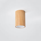 Muto Modern Wood Ceiling Light, Cylindrical, Corridor/Balcony