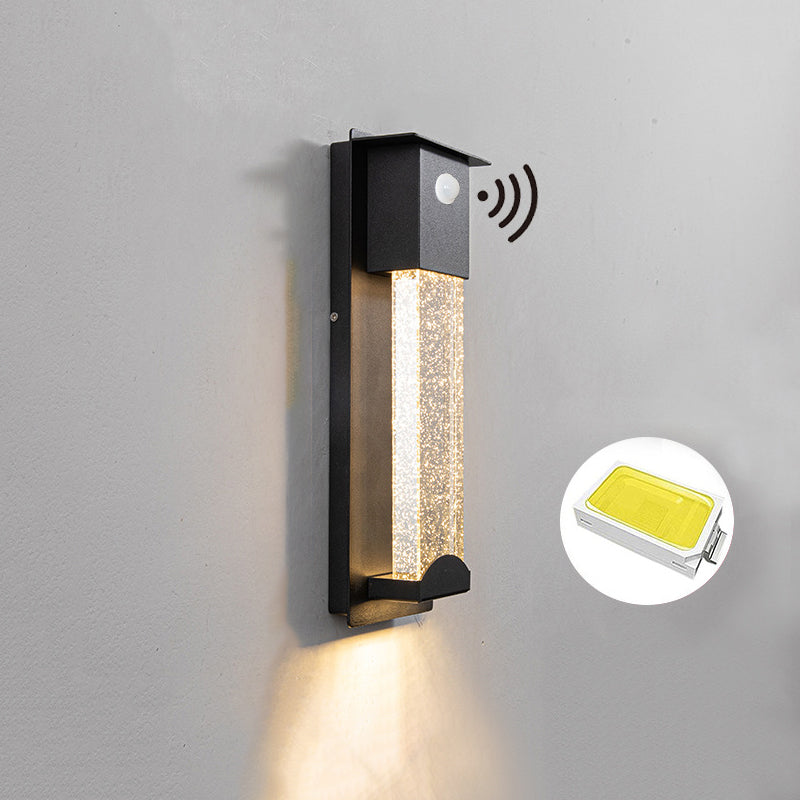 Ray Modern Design Square LED Outdoor Wall Lamp Glass Garden Corridor