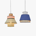Ritta Fabric/Rattan Pendant Light, 2 Style