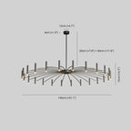 Arisha Modern Blown Linear Chandelier