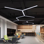 Arisha Minimalist Rectangular LED Pendant Light Acrylic Office