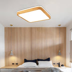 Muto Nordic Acrylic/Wood Flush Mount Ceiling Light Wood