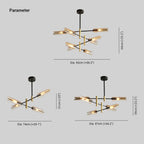 Arisha Modern /Glass Semi-Flush Mount Ceiling Light