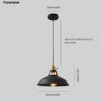 Valentina Modern Pendant Light, Vintage Rustic Industrial Style