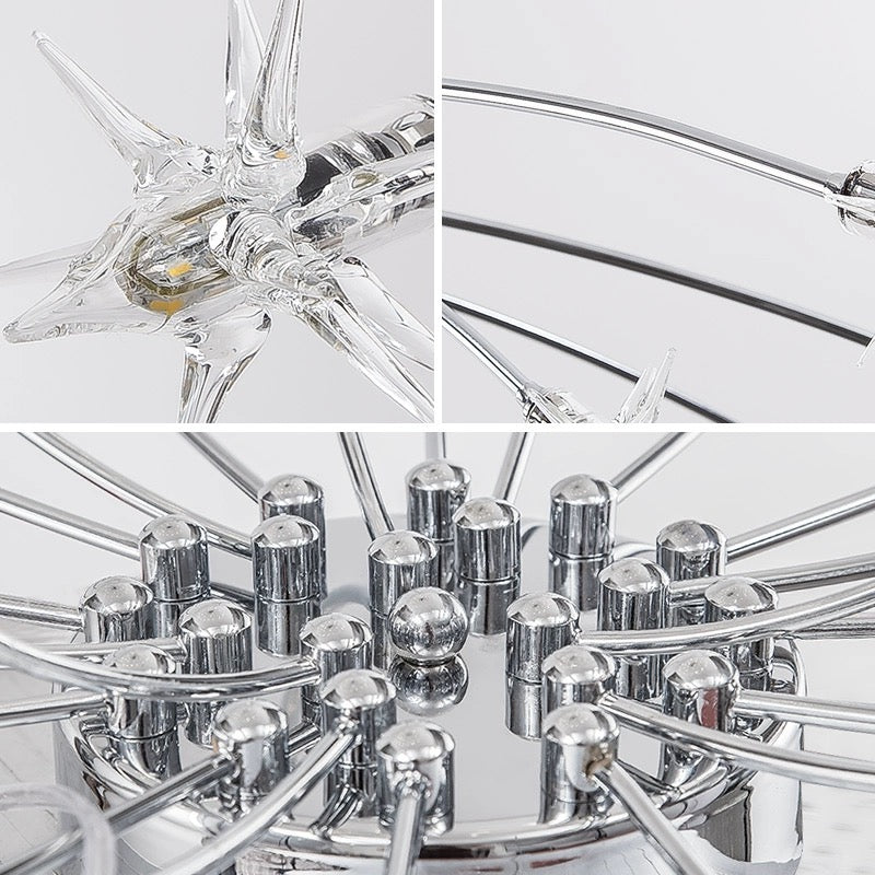 Arisha Art Deco Starry Glass Flush Mount Ceiling Light - image 5