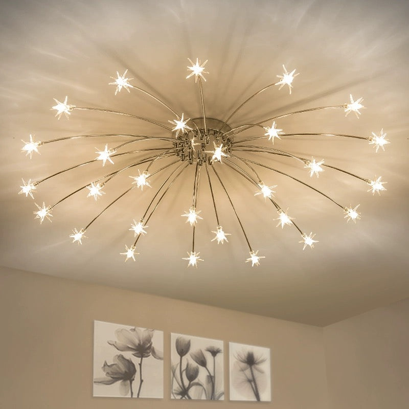 Arisha Art Deco Starry Glass Flush Mount Ceiling Light - image 7