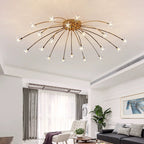 Arisha Art Deco Starry Glass Flush Mount Ceiling Light - image 11