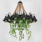 Nest Retro LED Chandelier Restaurant Bar Living Room
