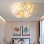 O'Moore Feather Ceiling Light, Modern, Bedroom, 4 Color