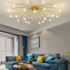 Arisha Art Deco Starry Glass Flush Mount Ceiling Light - image 35