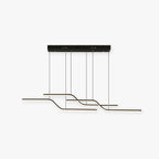 Arisha Minimalist Geometric 3 Light Pendant Light, Dining Room