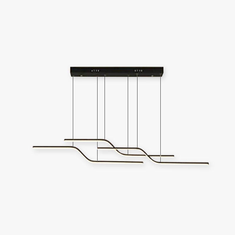 Arisha Minimalist Geometric 3 Light Pendant Light, Dining Room