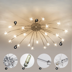 Arisha Art Deco Starry Glass Flush Mount Ceiling Light - image 33