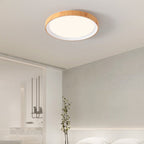 Arisha Modern LED Flush Mount Lighting Wood Acrylic Kitchen