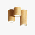Muto Modern Wood Ceiling Light, Cylindrical, Corridor/Balcony