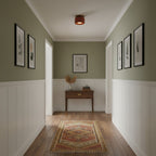 Kiln Porcelain Drum Ceiling Light