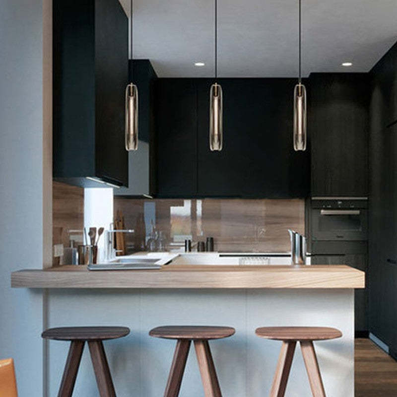 Arisha Brass Designer LED Glass Pendant Lamp - image 15