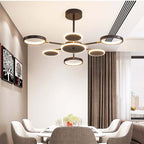 Modern Led Chandelier Geometric Acrylic