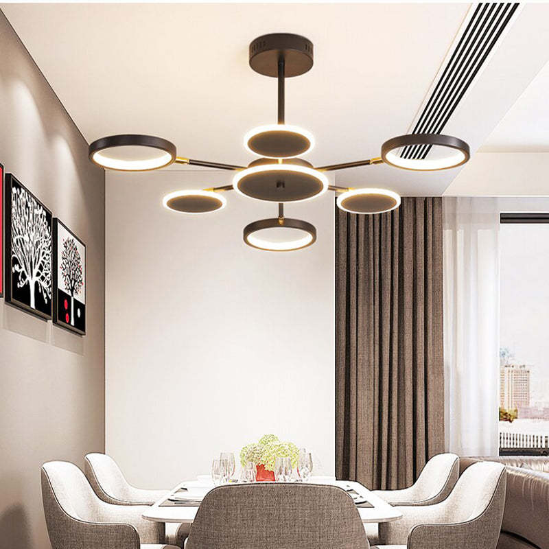 Modern Led Chandelier Geometric Acrylic