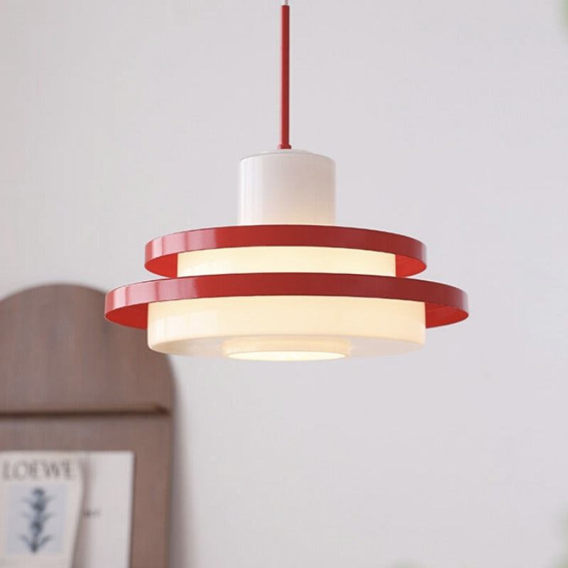 Valentina Middle Century Bauhaus Pendant Light Glass Dining Room Bedroom