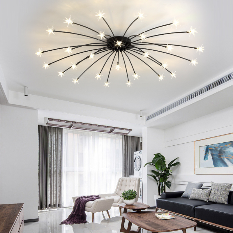 Arisha Art Deco Starry Glass Flush Mount Ceiling Light - image 45