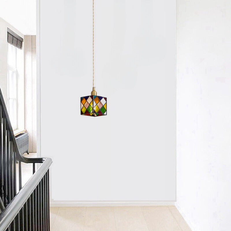 Valentina Retro LED Glass Pendant Light Bedroom Dining Room