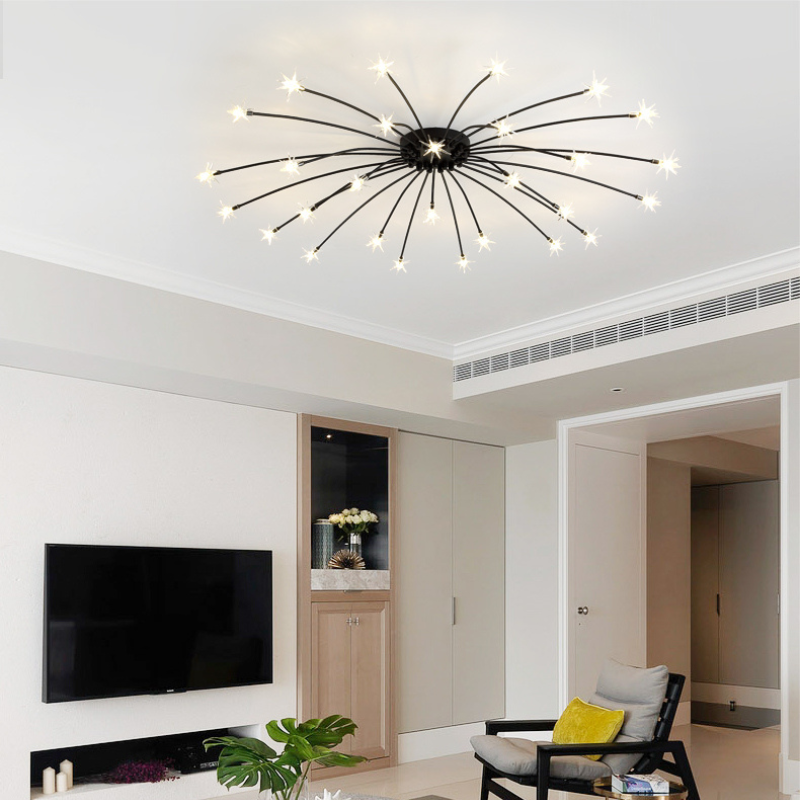 Arisha Art Deco Starry Glass Flush Mount Ceiling Light - image 46