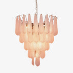Aurora Chandelier Pink Dewdrop Cascading Romantic
