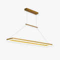 Arisha Modern Rectangular Pendant Light Coffee Dining Room