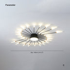 Arisha Modern Home Decoration Fireworks LED Ceiling Light - image 8