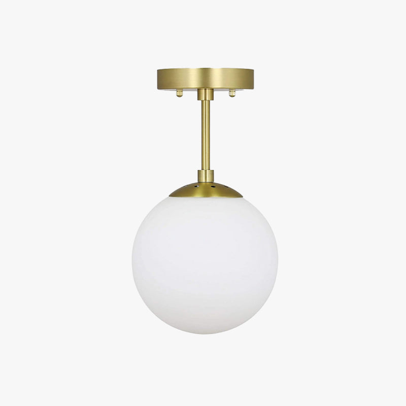Valentina Simple Spherical LED Semi-Flush Mount Ceiling Light