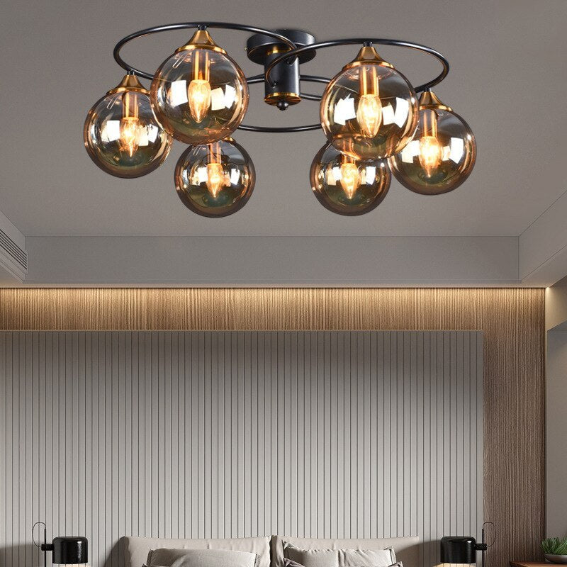 Valentina Nordic Bubble Glass Ceiling Light