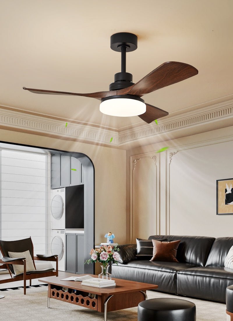 Nilo Minimalist Metal Ceiling Fan Light