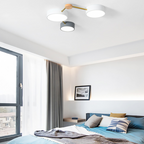 Arisha Modern LED Ceiling Light Acrylic Log Living Room Bedroom White Grey
