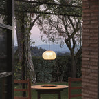 Ritta Modern Lantern Pendant Light, Coffee & Beige