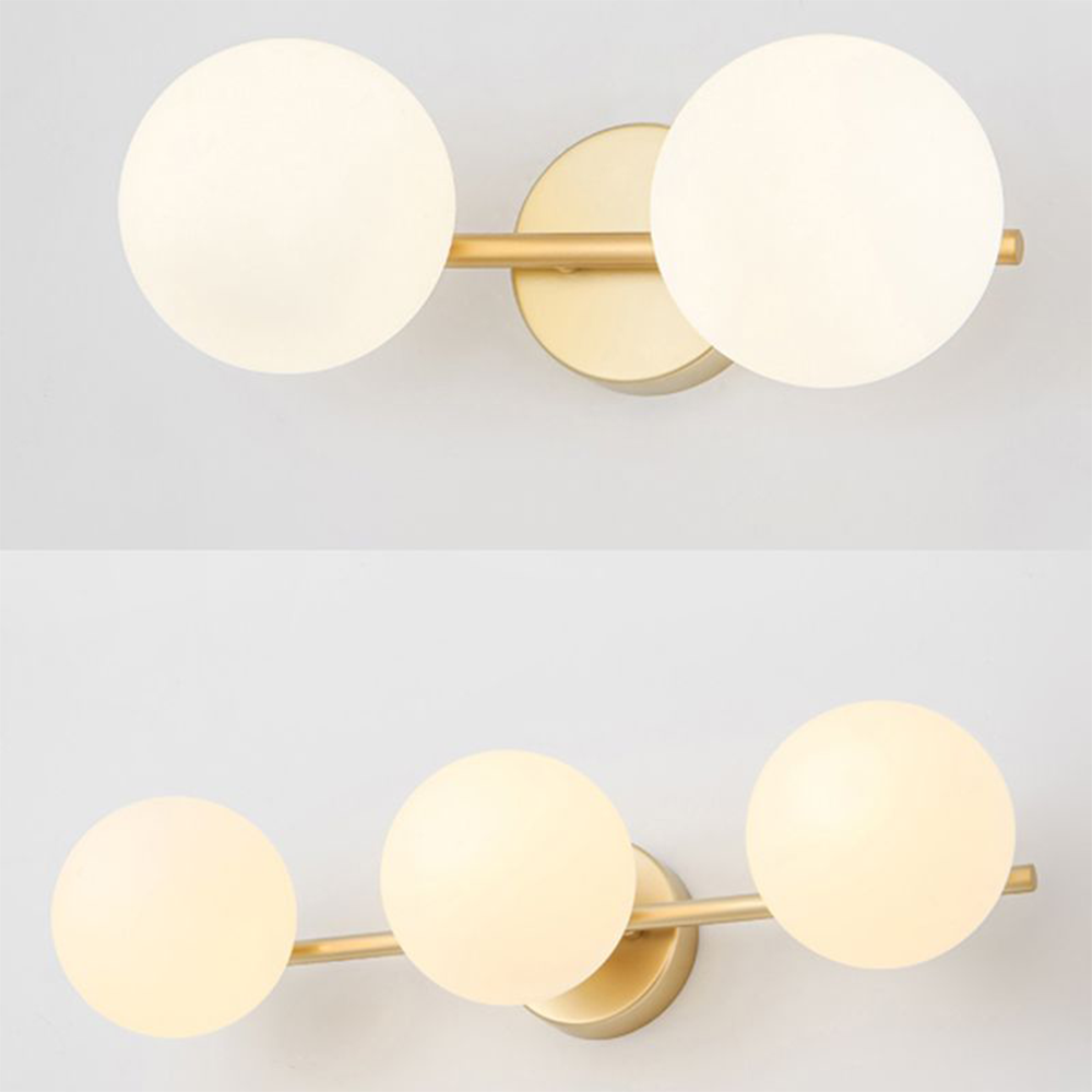 Valentina Modern Dome Bathroom & Vanity Wall Lamps, Multicolor