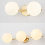 Valentina Modern Dome Bathroom & Vanity Wall Lamps, Multicolor