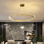 Kristy Modern Luxury Round Glass Chandelier