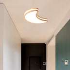 Arisha Moon/Cloud/Star Shape Flush Mount Ceiling Light, Wood & Arcylic