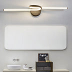 Arisha Foldable curved Vanity Mirror Front Wall Lamp Brass
