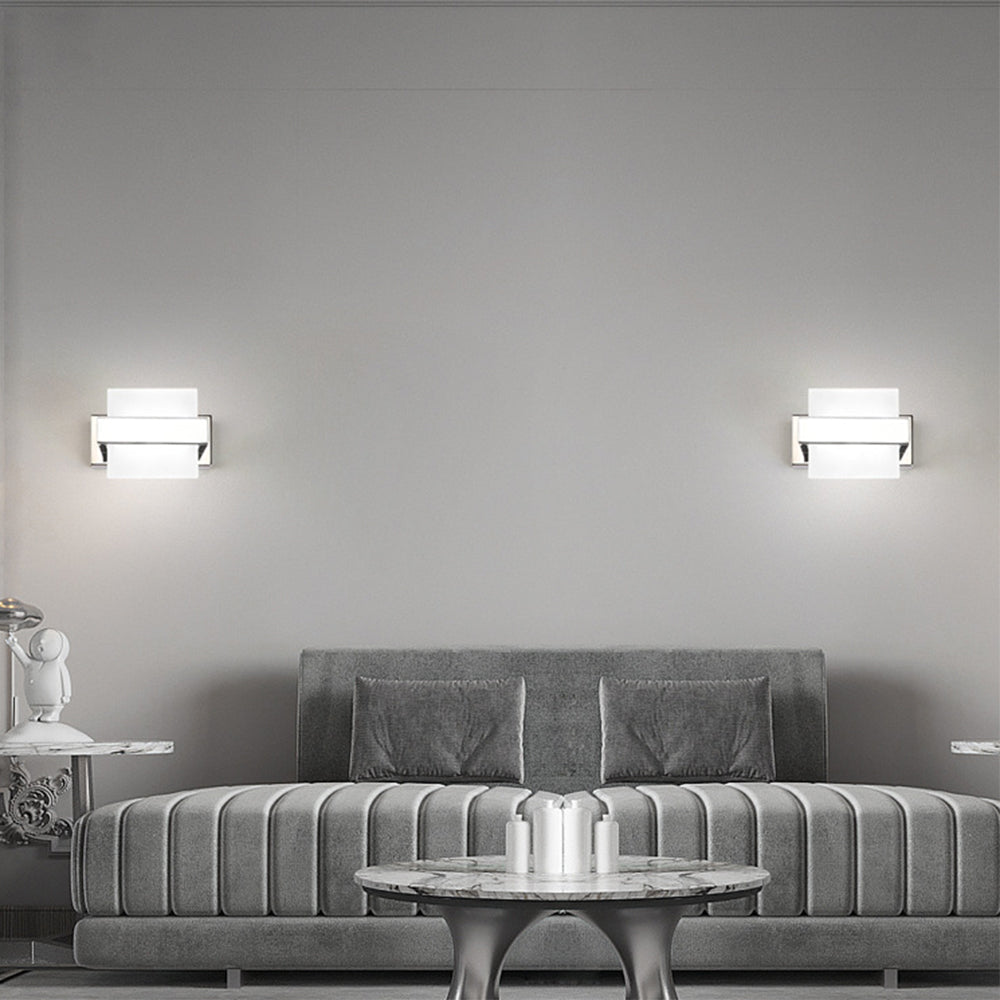 Arisha Modern Square Acrylic Wall Lamp Bathroom