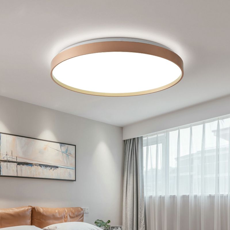Arisha Minimalist Round Acrylic Flush Mount Ceiling Light