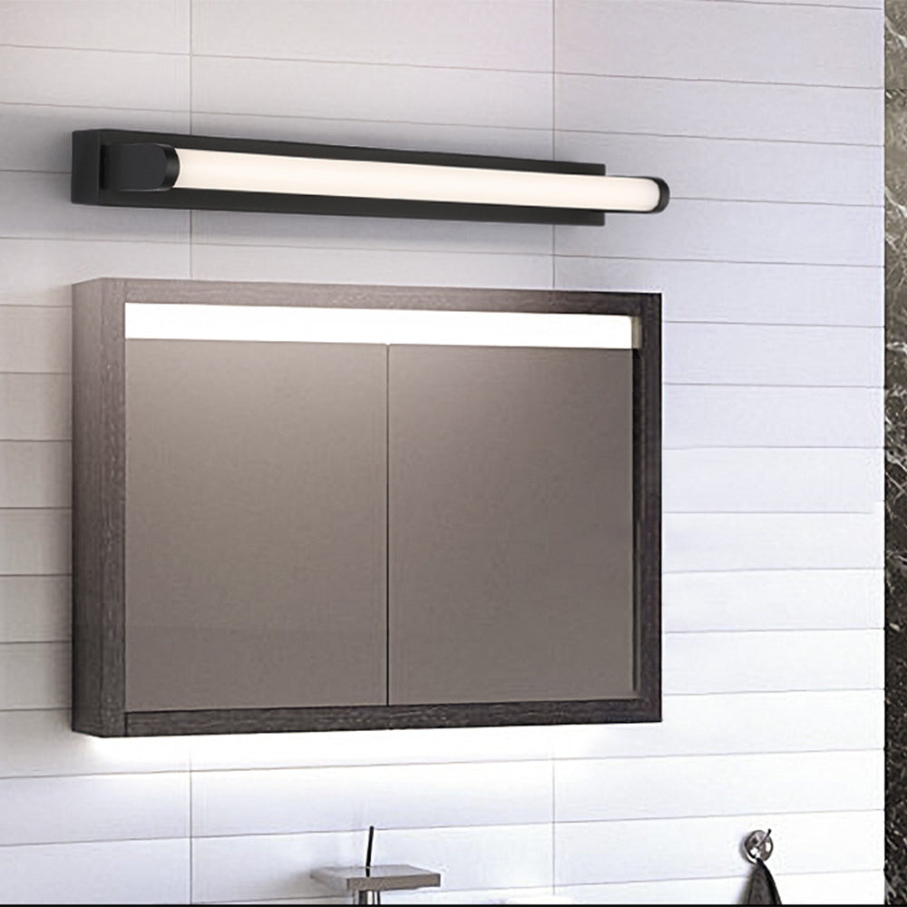 Arisha Minimalist Linear Cylindrical Acrylic Wall Lamp Bathroom