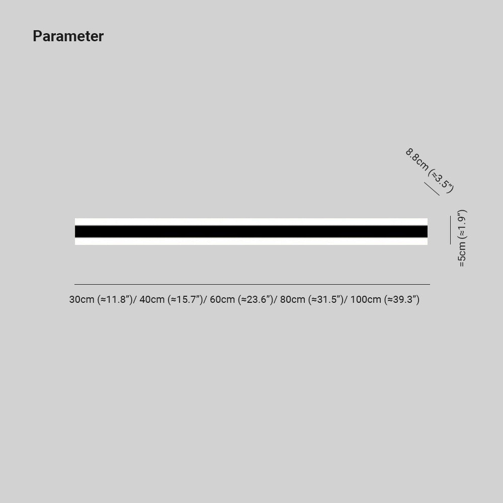 Arisha Minimalist Linear /Acrylic Wall Lamp, Bathroom